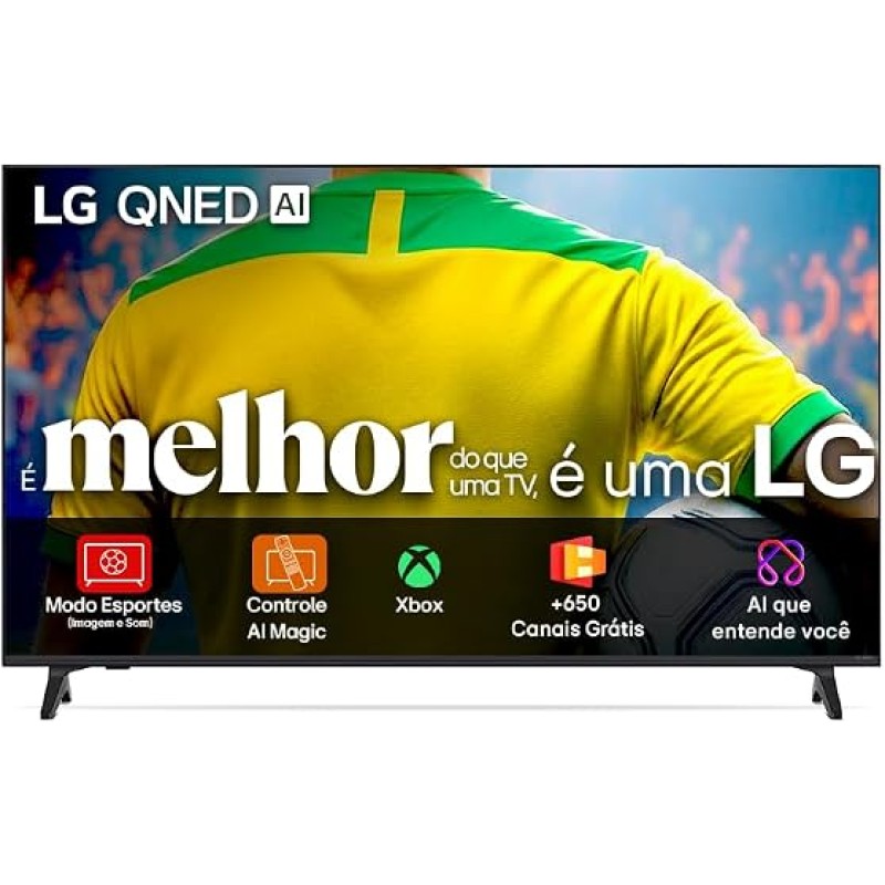 Smart TV 4K 50" LG QNED73 Portal de Games Processado...