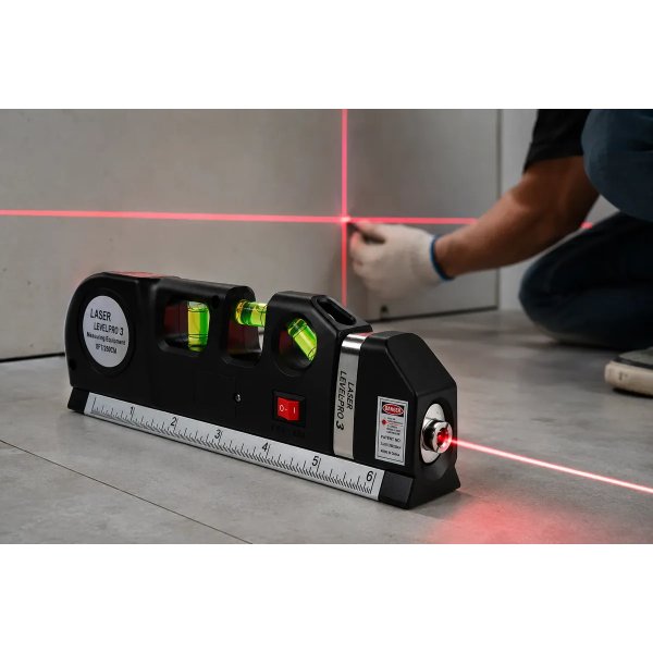 Trena Nivel A Laser Alta Precisão Com Regua Profissional