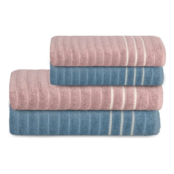 Jogo Toalha Oceane 450g/m² 4pç 2 Banho 2 Rosto Camesa