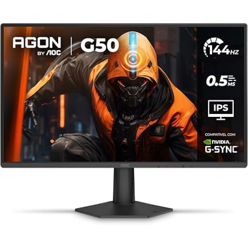 Monitor Gamer AOC AGON G50 27" 144Hz 0,5ms IPS HDR10...