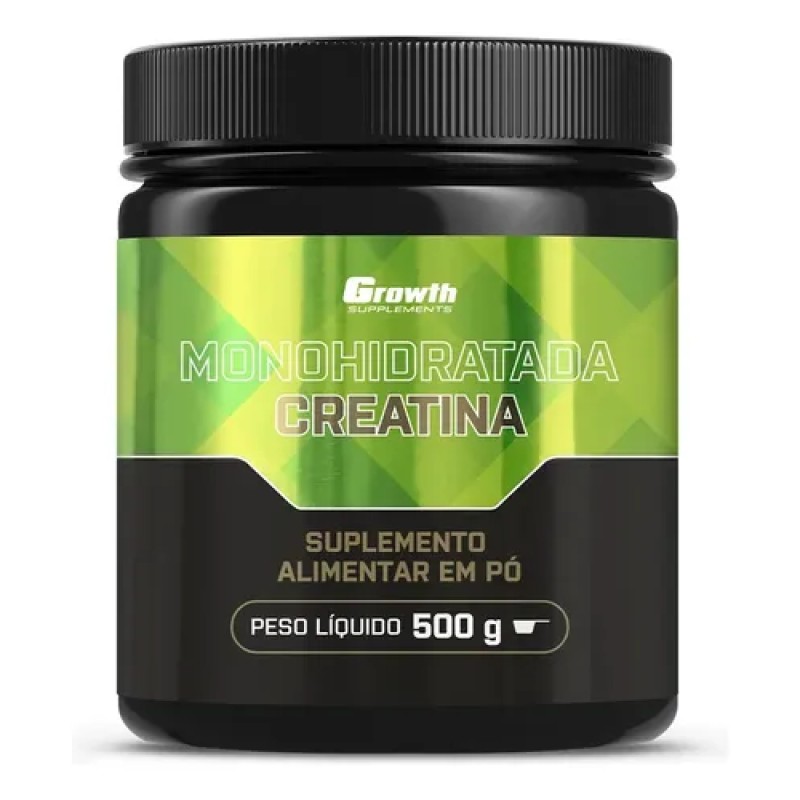 Creatina Monohidratada 500g Growth Supplements - Sem Sabo...