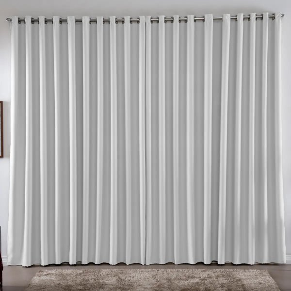 Cortina 3,00x2,50 Metros Blackout Blecaute Gelo Corta Luz Em Tecido Grosso Para Quarto E Sala Casa Laura Enxovais