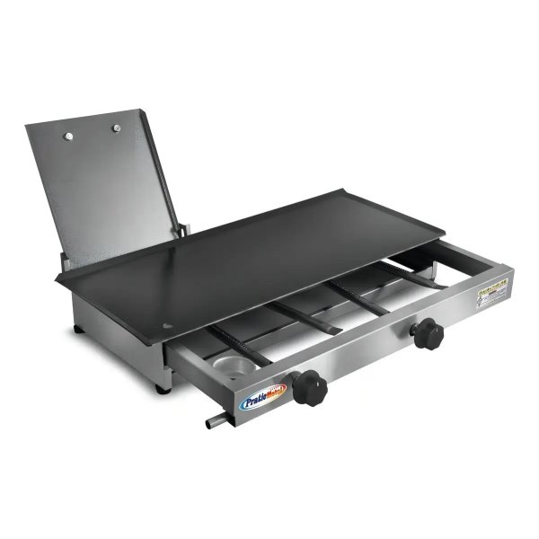Chapa Lanche 60x30cm Com Prensa Á Gás - Inox Pratic Metal