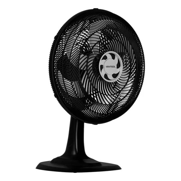 Ventilador de Mesa Ventisol Turbo 6 Pás 40 cm Preto