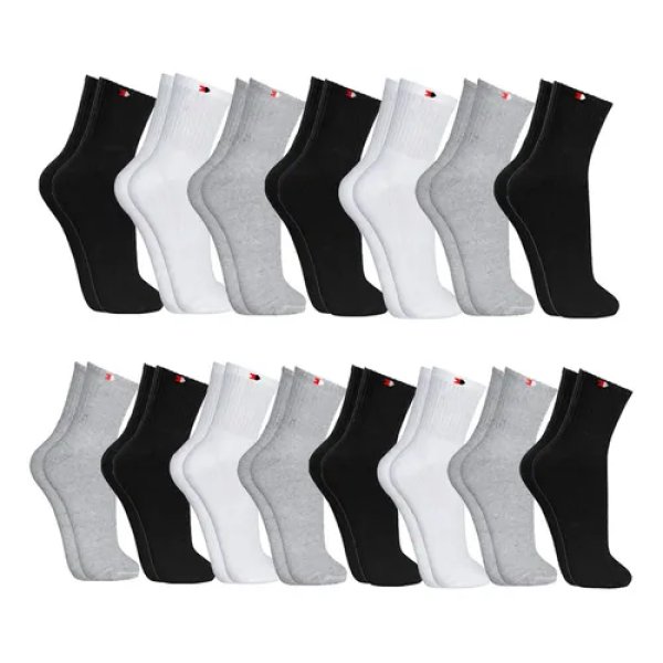 Kit 15 Pares Meias Sport Algodão Cano Médio Sandrini Confort