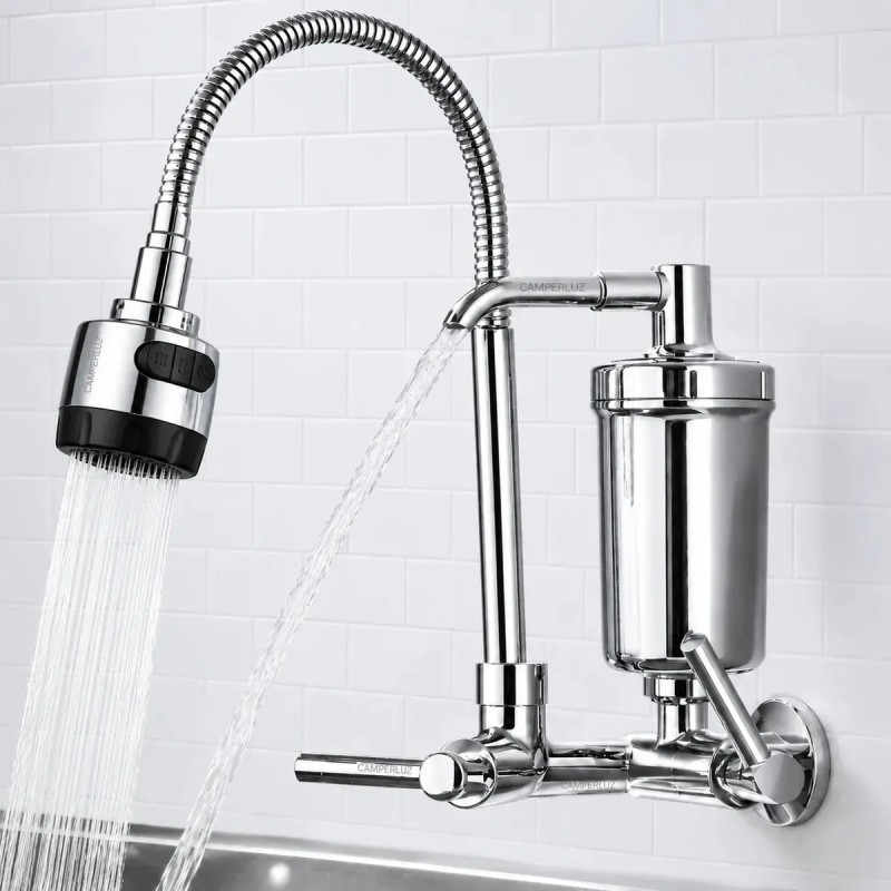Torneira Gourmet Luxo Com Filtro Puficador Flexível Cozin...