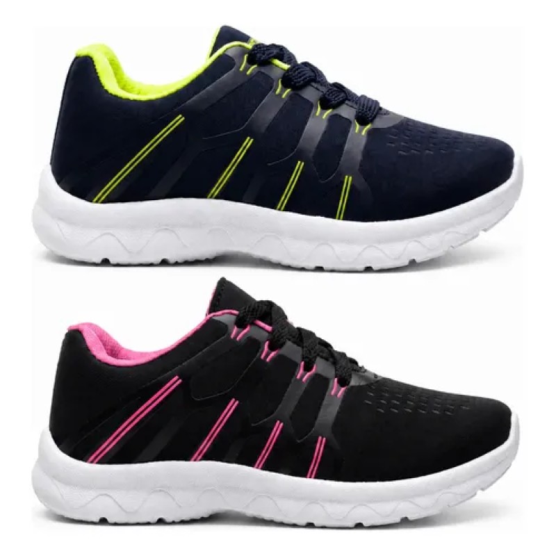 Kit 2 Tenis Infantil Ideal Para O Dia Escolar Moderno Estilo