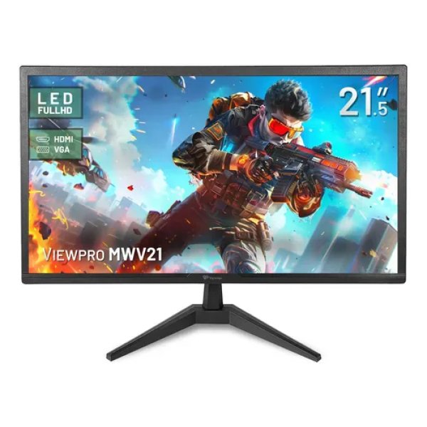 Monitor Viewpro MWV21 LED de 21.5" Full HD Com HDMI e VGA