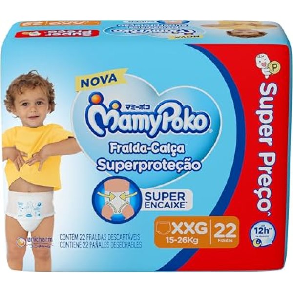 MamyPoko Fralda-Calça Superproteção XXG 22 Unidades