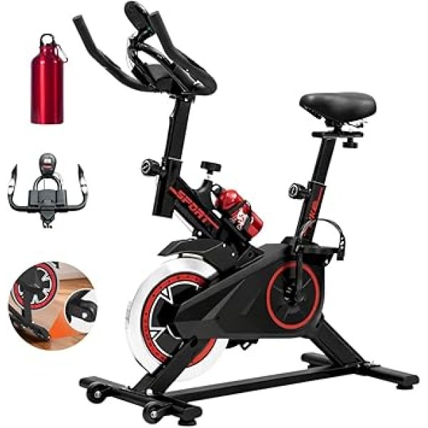 Bicicleta Ergométrica Bike Spinning para Treino em Casa e Academia, Silenciosa, Ajustável e Confortável, Ideal para Cardio e Emagrecimento – Linha Fitness Premium