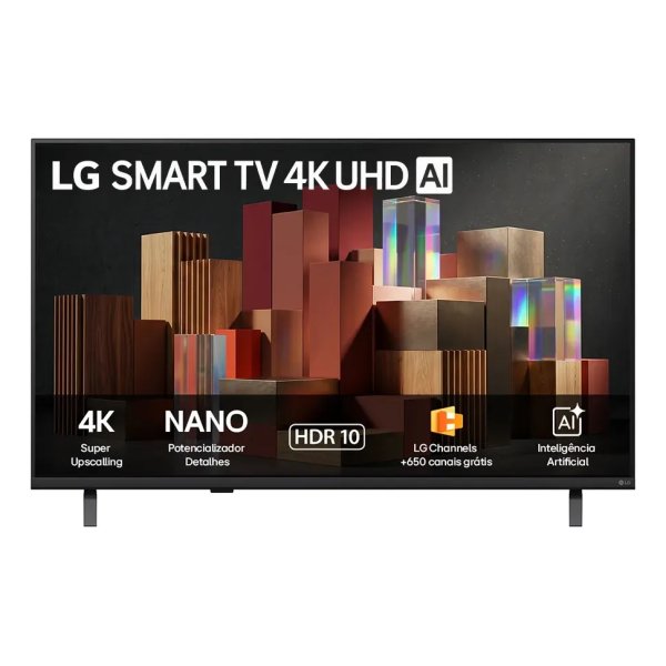 Smart TV LG 55'' 4K Ultra HD NANO AI Webos 26 55UN85C HDR10 Bluetooth Wi-Fi Google Cast