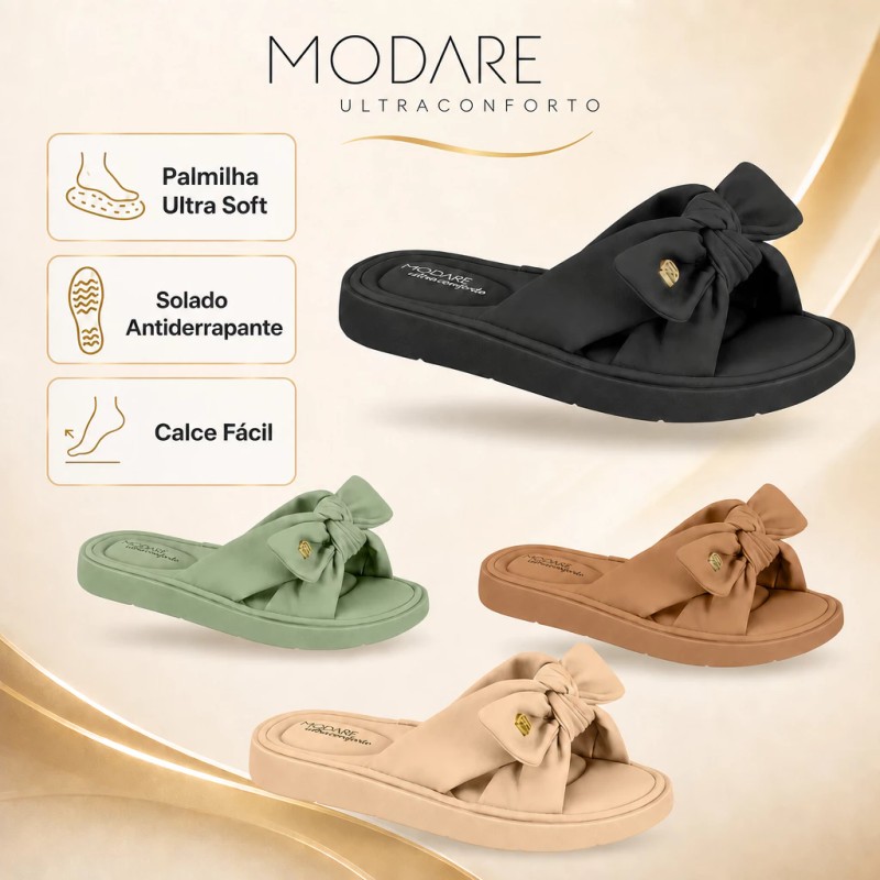Chinelo Feminino Modare Ultraconforto Ortopédico Laço | L...