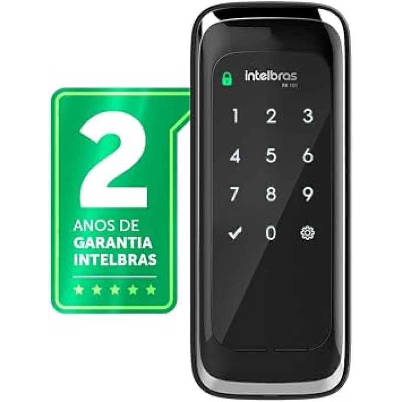 Fechadura Digital de Sobrepor Touch Screen FR 101 Preto I...