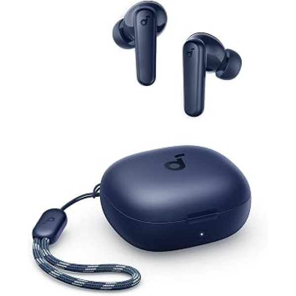 soundcore P20i da Anker, Fone de Ouvido Bluetooth 5.3 Sem Fio, 2 Mics IA | Bass UP, Graves Potentes, Drivers de 10mm, 30H, Resistência à Água TWS, Personalização de Som via App para Academia, IPX5