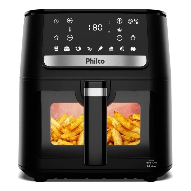 Air Fryer Philco 9,5L Visor Glass Redstone 1800W PAF95A