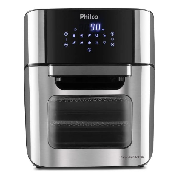 Fritadeira Air Fryer Oven Philco PFR2200 4 em 1 12 Litros 1800W Cor Preto