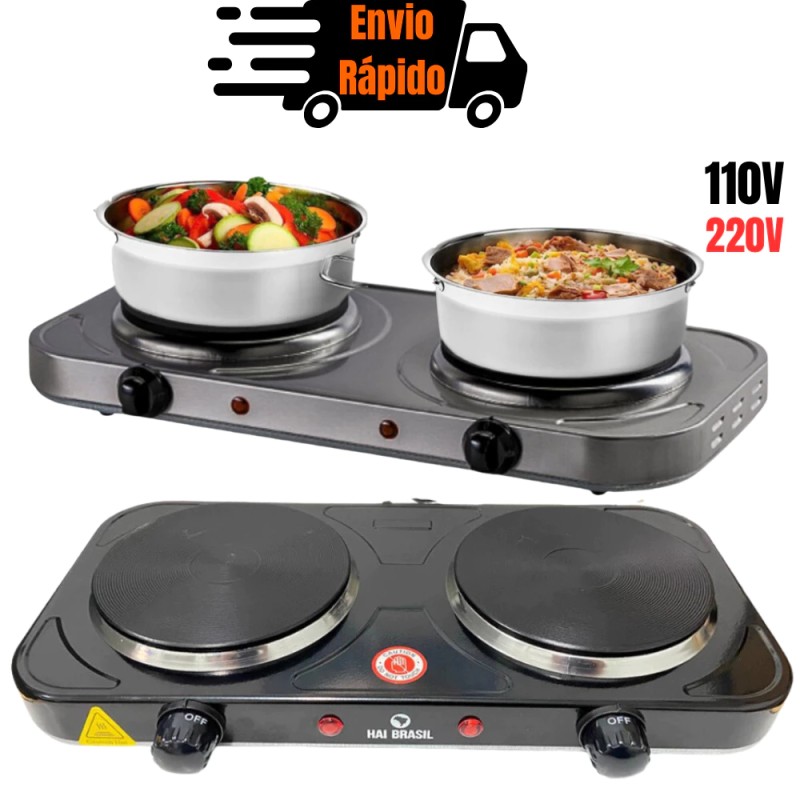 Fogão Elétrico Cooktop 2 bocas Indução Portátil 127v 220v...