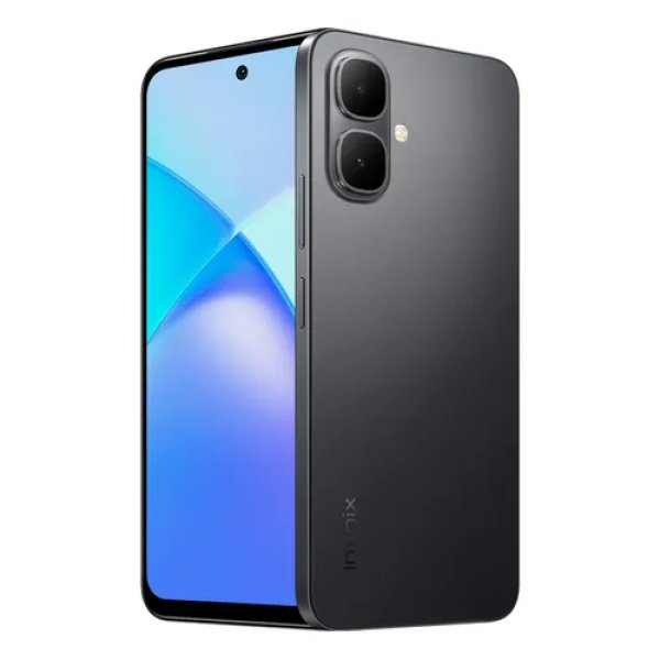 Smartphone Infinix Smart 10 4GB RAM 256GB SSD Câmera 8MP + IA, Tela 6.67 HD+ 120Hz, Bateria 5000mAh, Processador T7250, Android 15 Go, Dual Chip - Preto