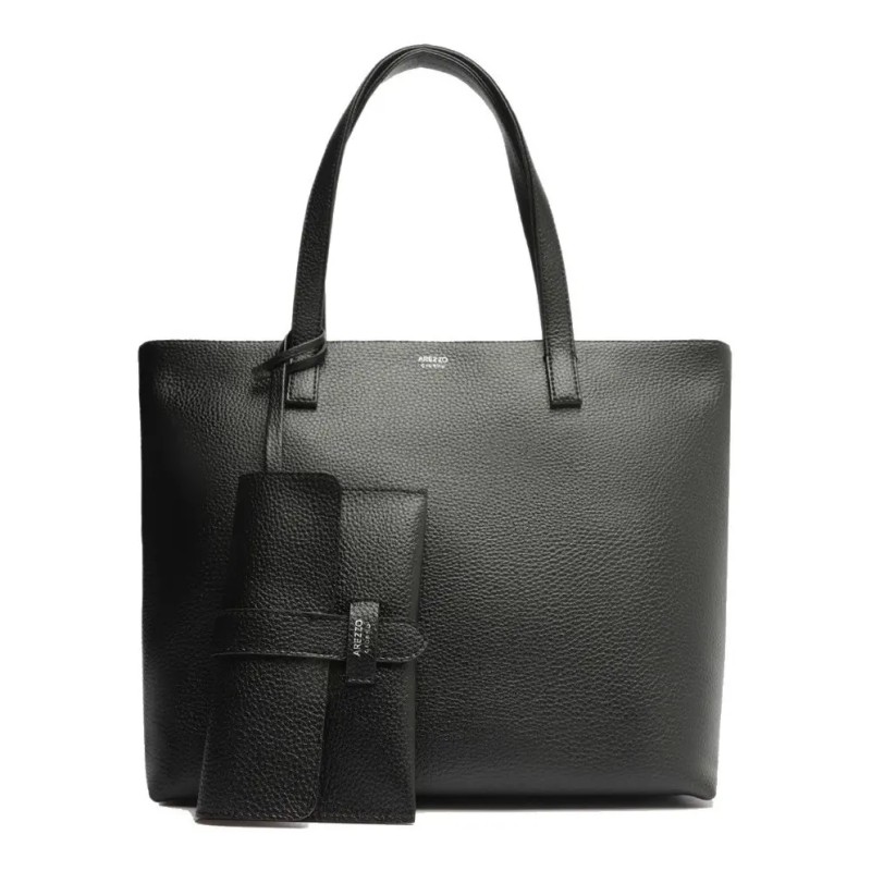 Bolsa Arezzo Shopping Tamanho Grande Lisa Com Carteira Co...