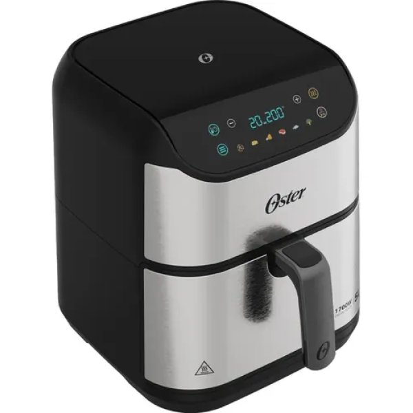Fritadeira Digital Inox Oster 5l Com Painel Touch Cor Prateado