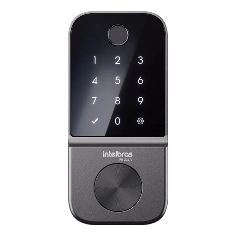 Fechadura Digital de Embutir Biométrica FR 221V Intelbras