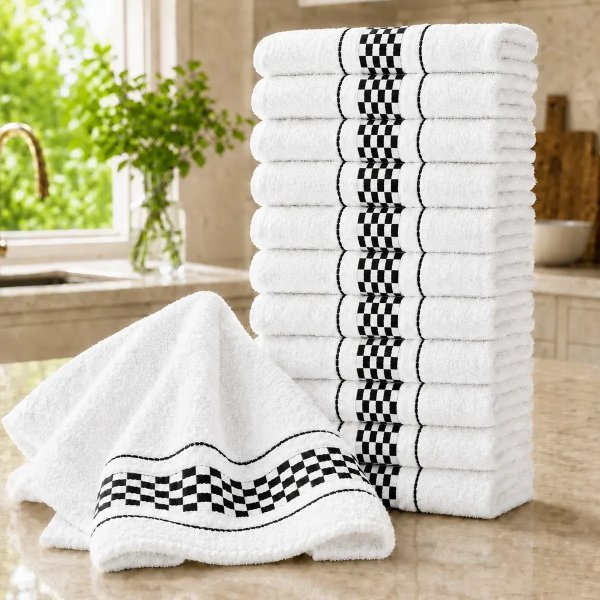 Kit 5 Panos De Prato Luxo Atoalhados Alta Absorção Premium