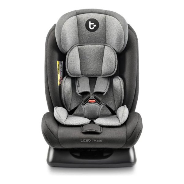 Cadeirinha Infantil Para Carro Mass Litet 0 A 36kg Preta E Cinza Com 13 Ajustes E 4 Reclínios - BB458