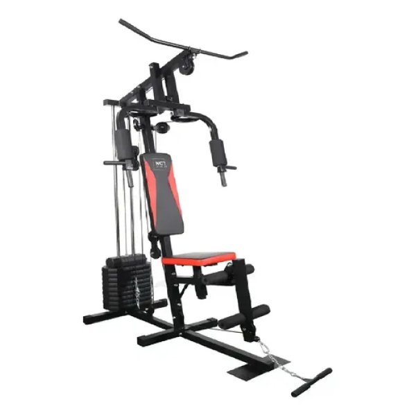 Estação De Musculação De 45kg Wct Fitness Cor da estrutura Preto Cor do estofamento Preto e vermelho