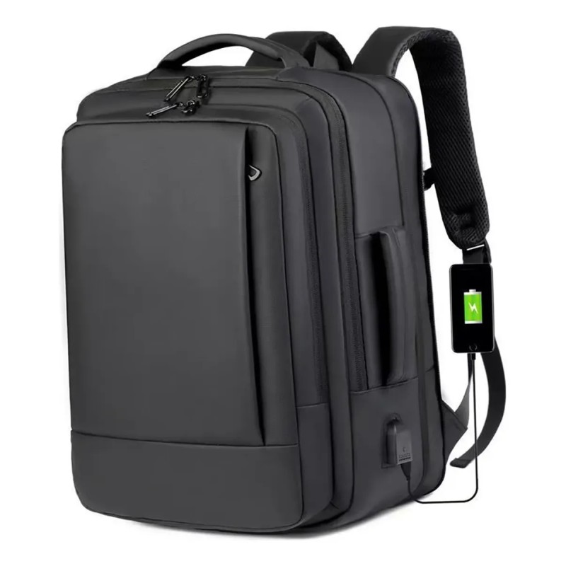 Mochila À Prova D'água Reforçada Expansível Para Via...