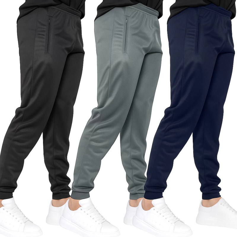 3 Calças e 1 Calça Jogger Esportivas Masculinas Premium e...