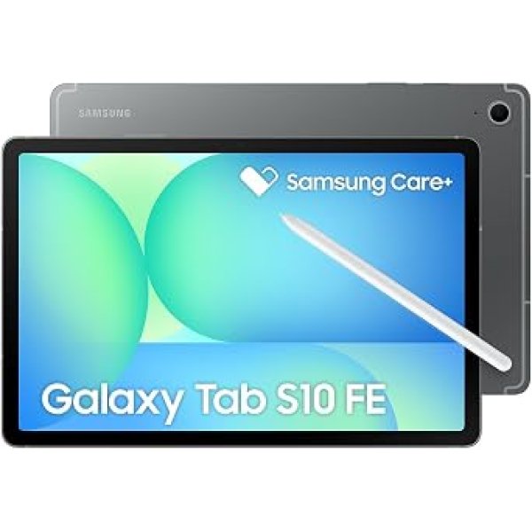 Tablet Samsung Galaxy Tab S10 FE, Cinza, 128GB, 8GB RAM, Tela Imersiva de 10.9" 90Hz, Camera Traseira de 13MP, Câmera Frontal de 12MP Ultra Wide, Wifi 6, IP68, Android 15