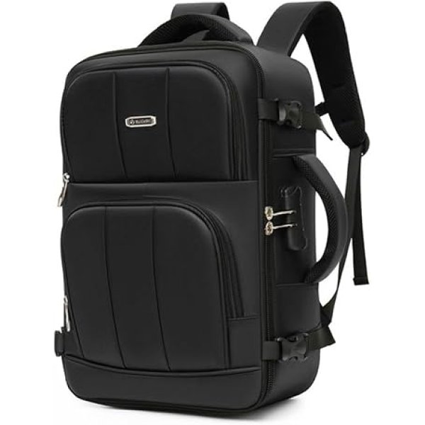 Mochila Expansível Viagem Bordo Antifurto Masculina Executiva Notebook Avião Cadeado Impermeável