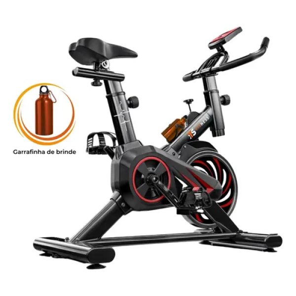 Bicicleta Ergométrica Spinning ITS Fitness Q5 com Roda de Inércia 8 kg e 6 Níveis de Resistência