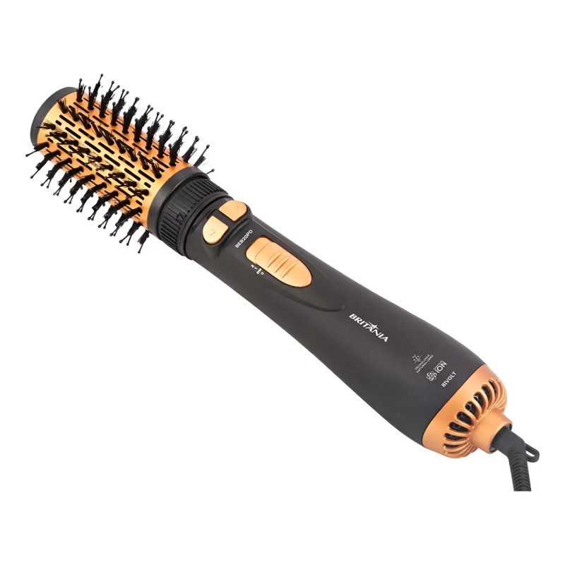 Escova Modeladora Rotativa Britânia Ber20pd 3 Temperatura...