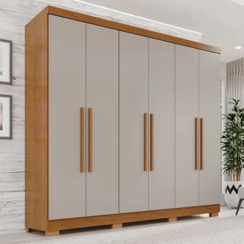 Guarda-roupa Casal 6 Portas 2 Gavetas França Wt Espresso ...