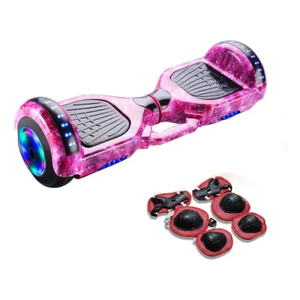 Hoverboard Skate Elétrico 6.5 Polegadas Com Led E Bluetooth
