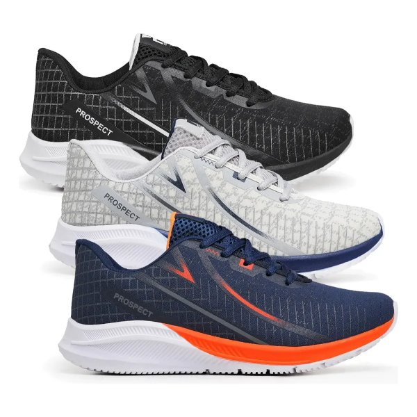 Kit 3 Tênis Masculino Prospect Spark Academia Caminhada Leve