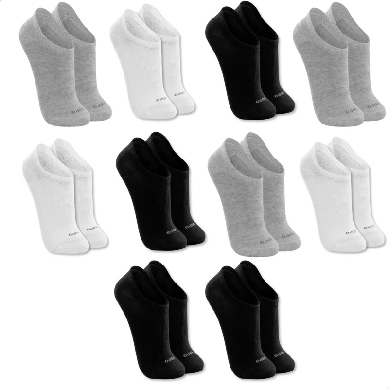 Kit 10 Pares Meia Lupo Sapatilha Soquete Invisível Original