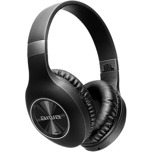 Aiwa Fone de Ouvido Headphone Bluetooth, ANC - Cancelamento de ruído, dobrável - AWS-HP-02-B
