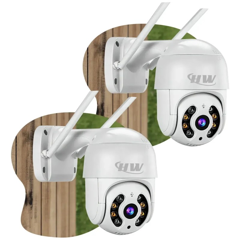 Kit 2 Câmeras Segurança Ip Interna Externa Wifi iCSee Inf...