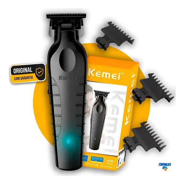 Máquina De Acabamento Corta Cabelo Profissional Kemei 2299 P