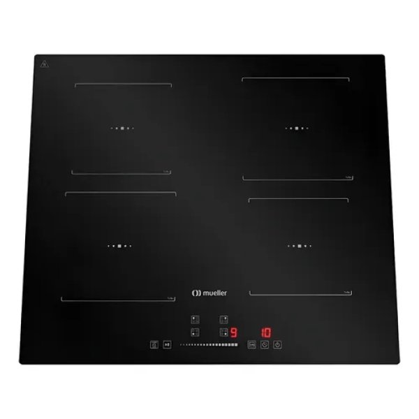Cooktop de Indução Mueller 4 Bocas 7200W Painel Touch Preto