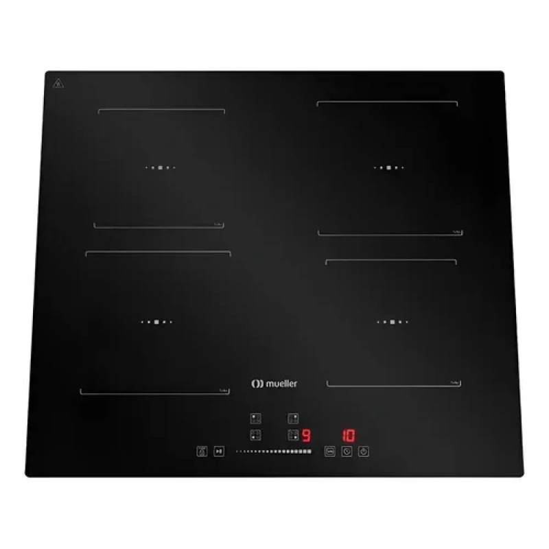 Cooktop de Indução Mueller 4 Bocas 7200W Painel Touch Preto
