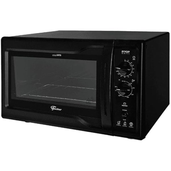 FISCHER FORNO ELÉTRICO BANCADA POP GRILL 44L BLACK 127V 34313-94808