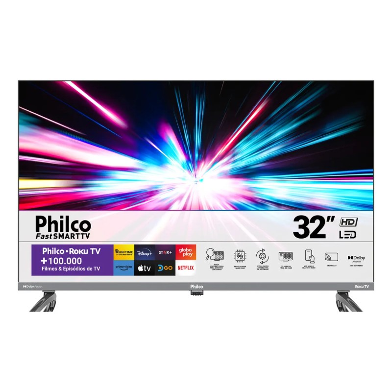 Smart Tv 32 Philco P32vik Roku Led Dolby Audio Hdr Wi-fi ...