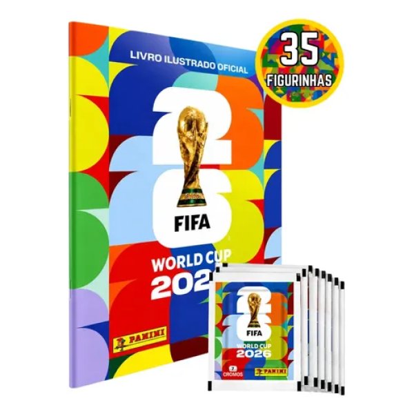 Álbum Figurinhas Oficial Copa Do Mundo 2026 + 35 Figurinhas