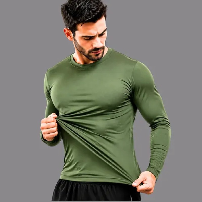Camisa Segunda Pele Manga Longa Uv 50 Proteção Masculino Sol