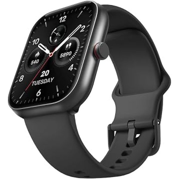 Bettdow SmartWatch, relogio smartwatch com 1.91" Ecrã tátil e AI, à prova d'água IP68, relogio feminino e masculino com 100+ Modos Esportivos Faz e Recebe Ligações(preto)