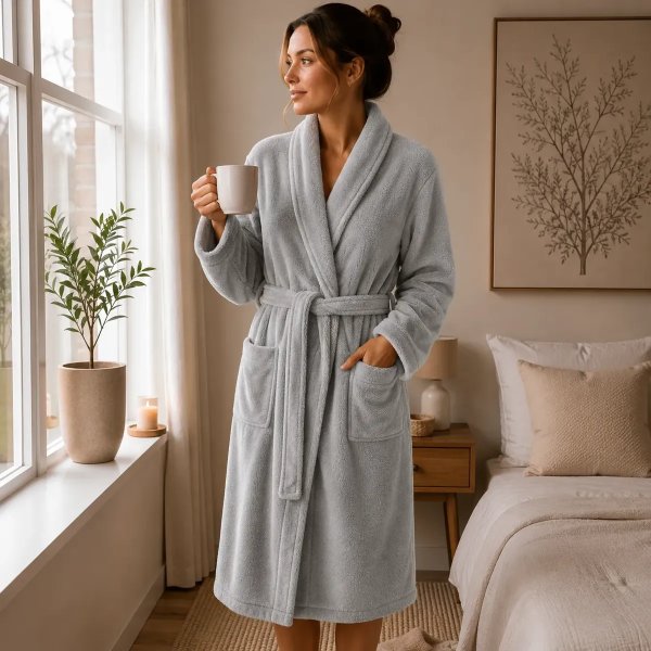 Roupão Premium Microfibra Antialérgico Inverno Frio