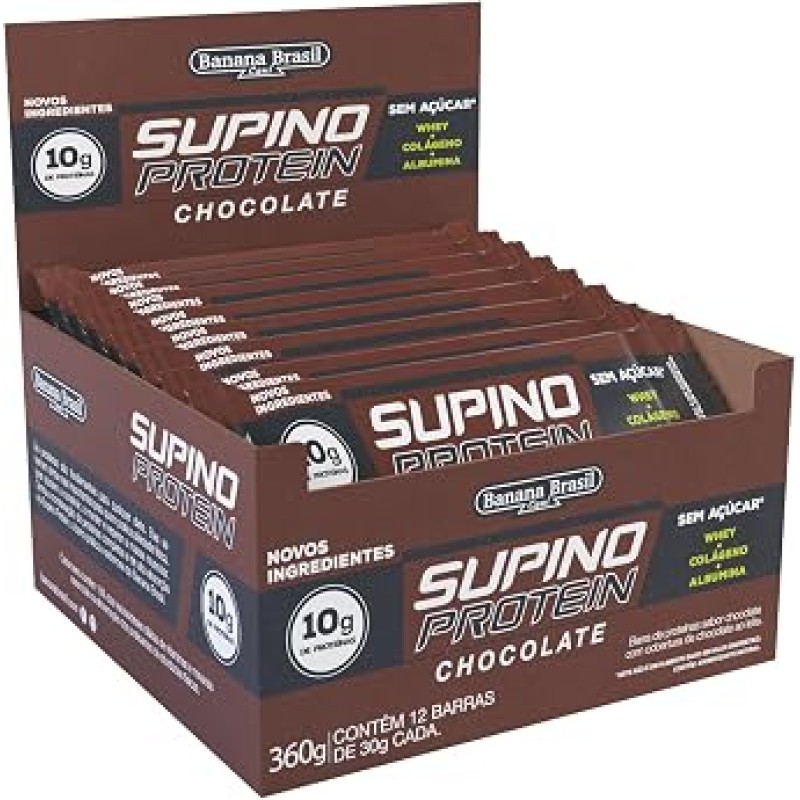 Banana Brasil Display Barra De Proteína Supino Protein Ch...